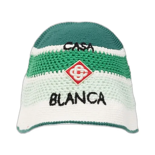 Casablanca Logo Embroidered Knitted Hat