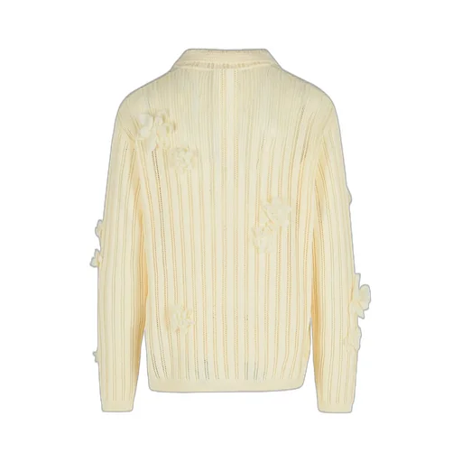 Casablanca 3D Flower Long Sleeved Laced Shirt
