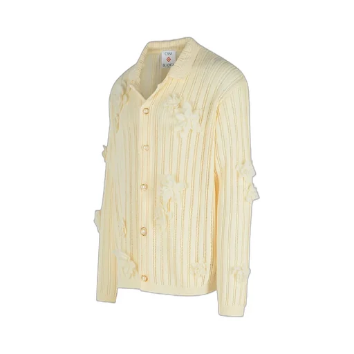 Casablanca 3D Flower Long Sleeved Laced Shirt