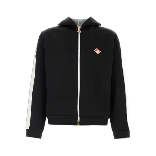 Casablanca Logo Patch Zipped Hoodie