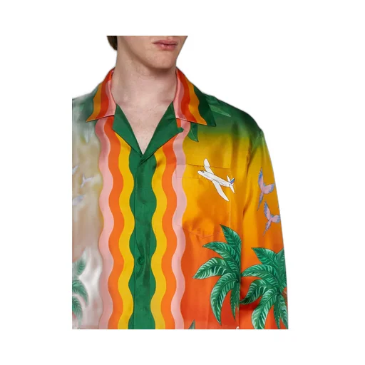 Casablanca Tennis Club Graphic Printed Shirt