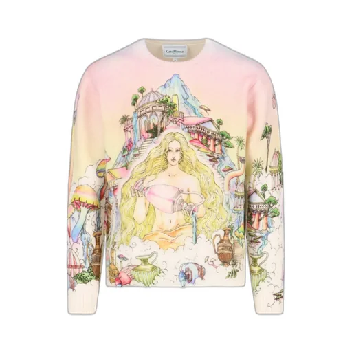 Casablanca Graphic Printed Knitted Jumper