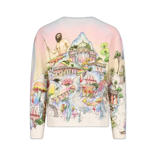 Casablanca Graphic Printed Knitted Jumper