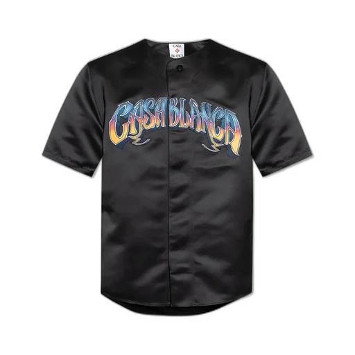 Casablanca Logo Embroidered Short-Sleeved Shirt