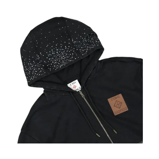 Casablanca La Premonition Hotfix Printed Zipped Hoodie
