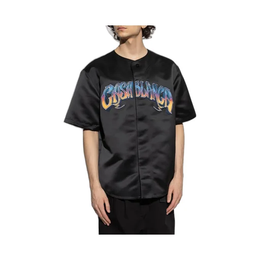 Casablanca Logo Embroidered Short-Sleeved Shirt