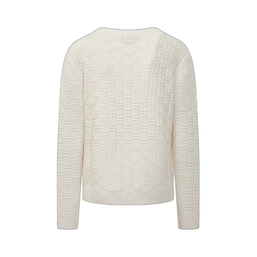 Casablanca Column Ribbed Knit Cardigan