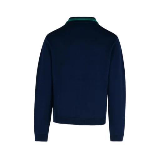 Casablanca Zip-Up Stripe Detailed Sweatshirt