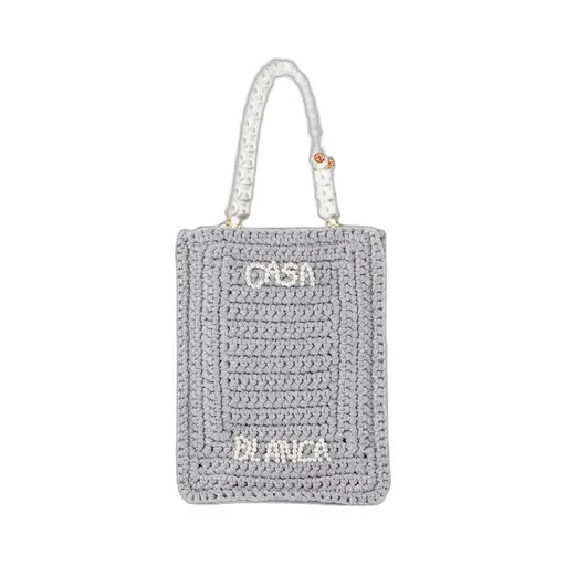 Casablanca Logo Embellished Tote Bag