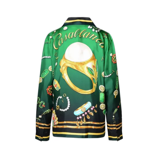 Casablanca Graphic-Print Long-Sleeved Shirt