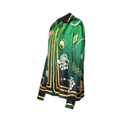 Casablanca Graphic-Print Long-Sleeved Shirt