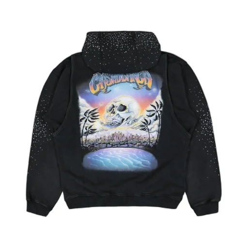 Casablanca La Premonition Hotfix Printed Zipped Hoodie