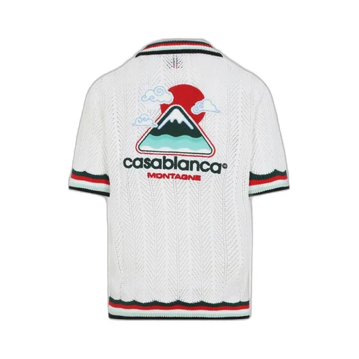 Casablanca Montagne Ondulee Crochet Shirt