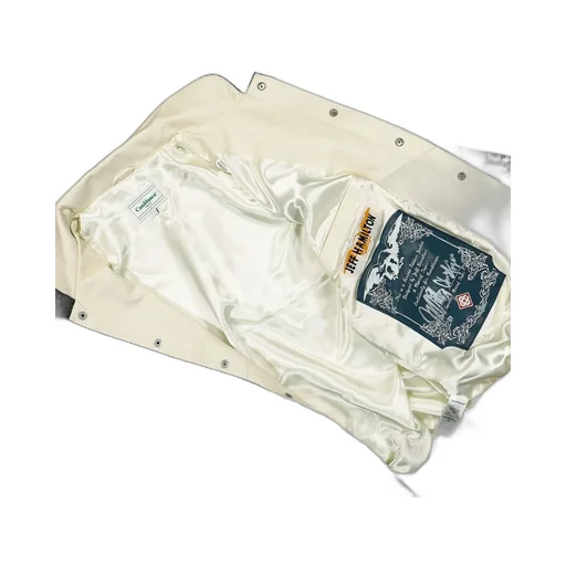Casablanca Le Temple Du Sport Leather Bomber Jacket