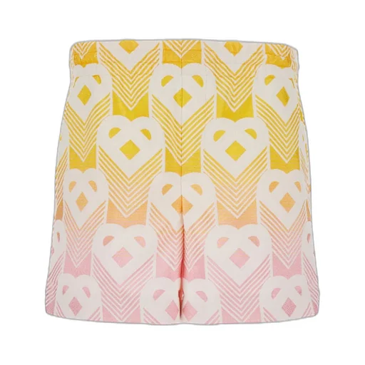 Casablanca Monogram Effect Elastic Waist Shorts