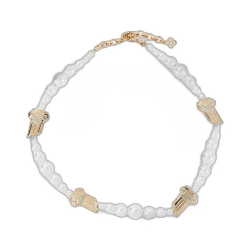 Casablanca Gradient Embellished Column Necklace