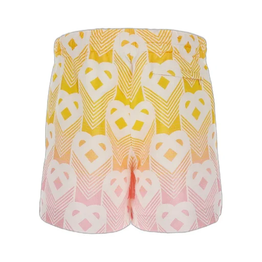 Casablanca Monogram Effect Elastic Waist Shorts