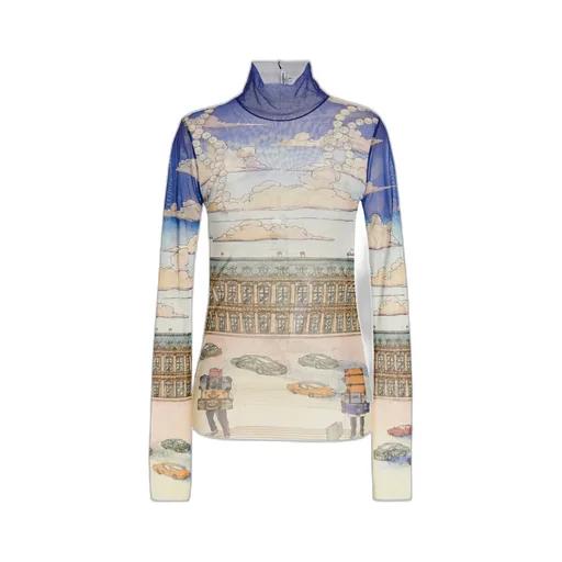 Casablanca Allover Printed Slim Fit Top