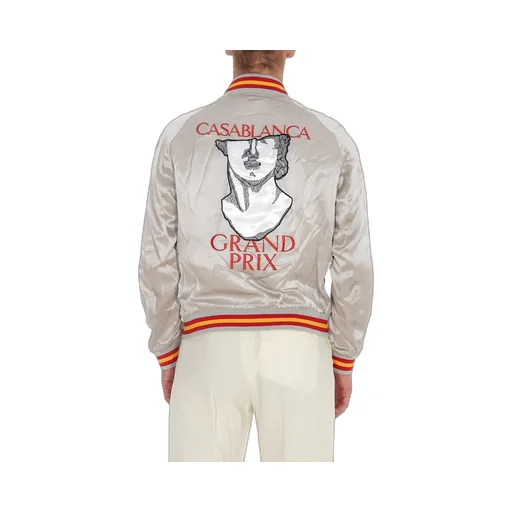 Casablanca Logo Embroidered Zipped Jacket