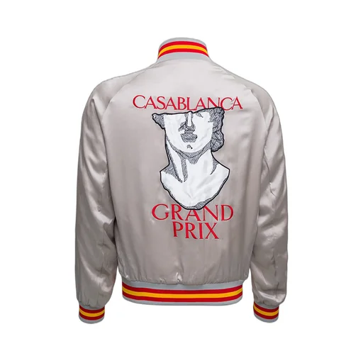 Casablanca Logo Embroidered Zipped Jacket