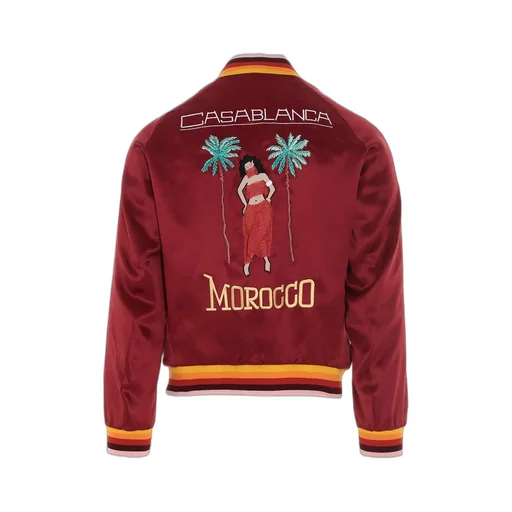 Casablanca Graphic Embroidered Bomber Jacket