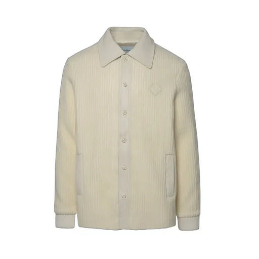 Casablanca Logo Patch Ribbed Cardigan
