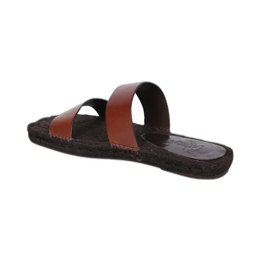 CastaÑEr Kim Double-Strap Square Toe Slides