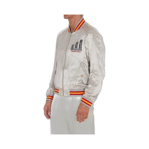 Casablanca Logo Embroidered Zipped Jacket