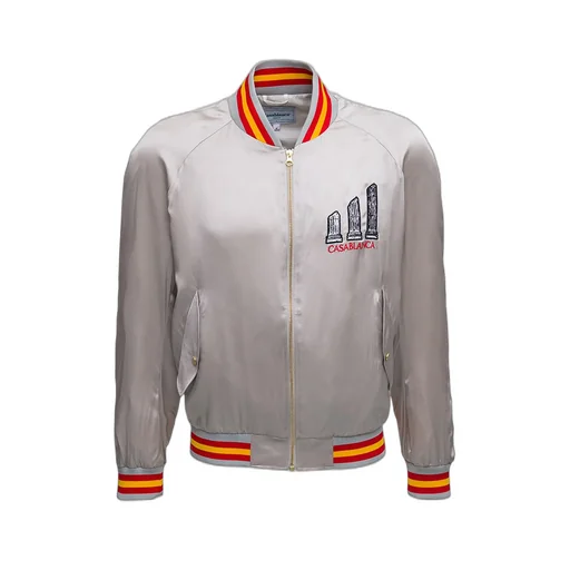 Casablanca Logo Embroidered Zipped Jacket