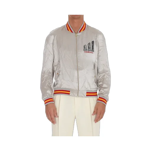 Casablanca Logo Embroidered Zipped Jacket
