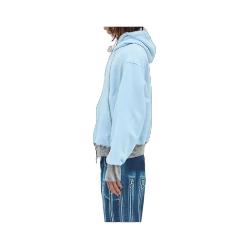 Charlie Constantinou Zip Hybrid Jersey Hooded Sweatshirt