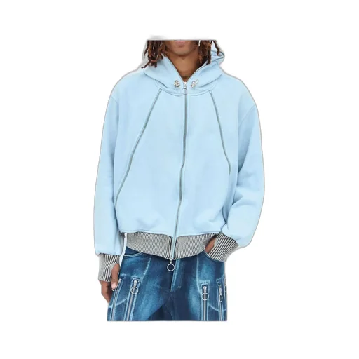 Charlie Constantinou Zip Hybrid Jersey Hooded Sweatshirt