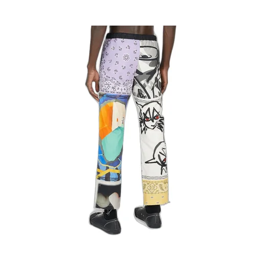 Children Of The Discordance X Yagi Bandana Printed Patchwork Pants