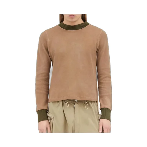 Charlie Constantinou Panelled Waffle Scarf Embellished Top