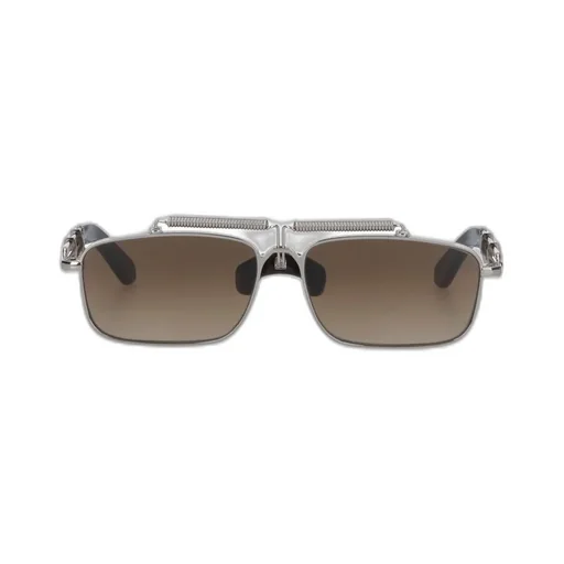 Chimi Rectangle-Frame Bridge Detail Sunglasses