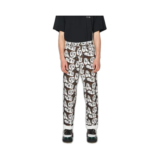 Charles Jeffrey Loverboy Graphic-Printed Turn-Up Cuff Trousers