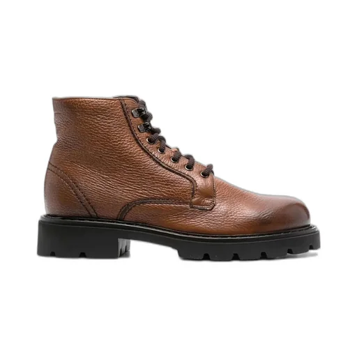Cesare Casadei Side Zipped Lace-Up Ankle Boots