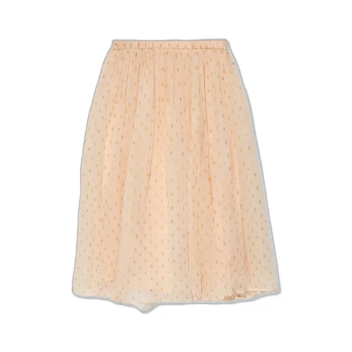 Chloé Kids Sequin Embellished Mid Length Tulle Skirt