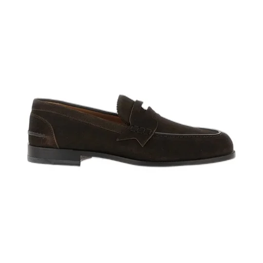 Christian Louboutin Almond Toe Slip-On Penny Loafers