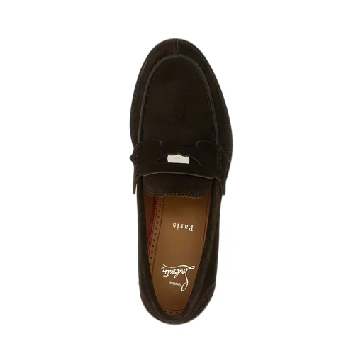 Christian Louboutin Almond Toe Slip-On Penny Loafers