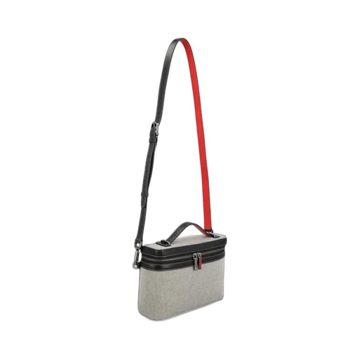 Christian Louboutin Logo Engraved Zip-Up Shoulder Bag