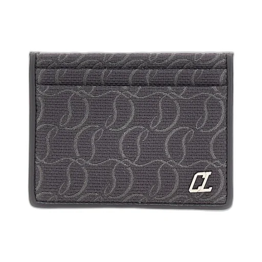 Christian Louboutin Kios Jacquard Monogram Card Holder