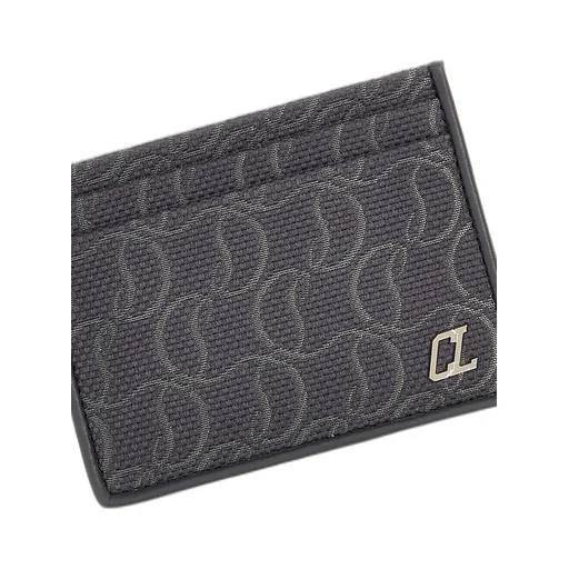 Christian Louboutin Kios Jacquard Monogram Card Holder