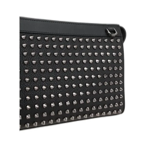 Christian Louboutin Studded Zip Clutch Bag