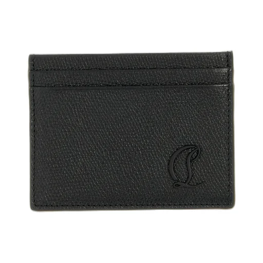 Christian Louboutin Mooncrest Logo Embroidered Card Holder