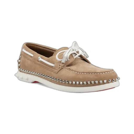 Christian Louboutin Gerockel Stud Detailed Boat Shoes