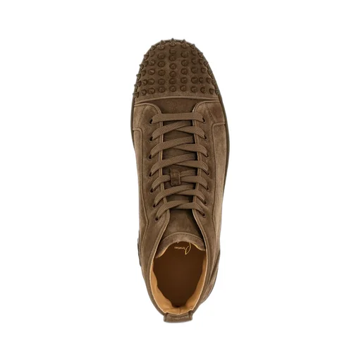 Christian Louboutin Lou Spikes Embellished Mid-Top Sneakers