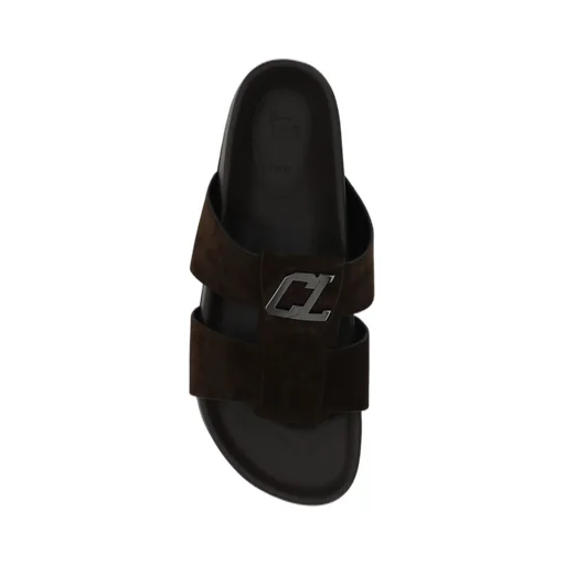 Christian Louboutin Open Toe Slip-On Sandals