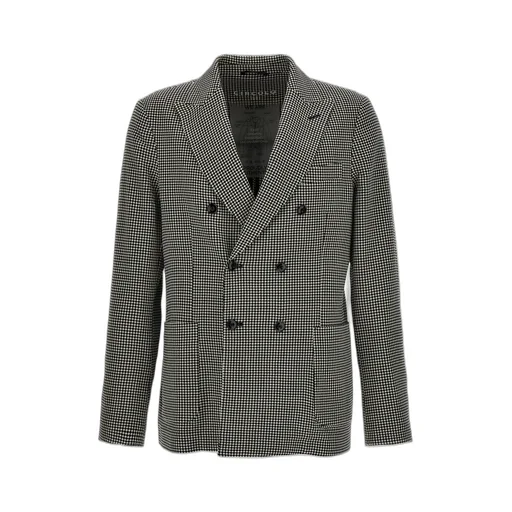 Circolo 1901 Check-Patterned Buttoned Blazer