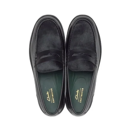 Clarks Craft James Croc-Effect Loafers